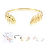 Back-Worn Leaf Metal Headband,Gold Leaf Bridal Wedding Headpiece Fashion Back-Worn Goddess Headpieces,Perfect for Weddings, Proms, Festivals, Bridal Showers & Cosplay (Gold #1)
