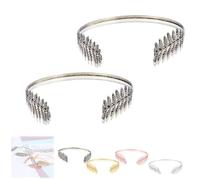 Back-Worn Leaf Metal Headband,Gold Leaf Bridal Wedding Headpiece Fashion Back-Worn Goddess Headpieces,Perfect for Weddings, Proms, Festivals, Bridal Showers & Cosplay (Copper #2)