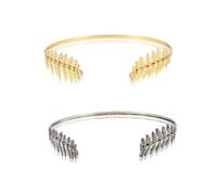 Back-worn Leaf Metal Headband, Gold Leaf Bridal Wedding Headpieces Goddess Headpiece for Back of Head, Metal Headbands for Women