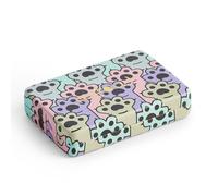 Back2Fun Boîte à bijoux pour filles avec miroir, organiseur à 4 compartiments, intérieur velouté, étui pour petits bijoux de 100 x 70 x 20 mm, chat