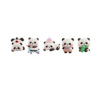 Back2Fun - Lot de 5 épingles décoratives en Forme de Panda en 3D, punaises en résine pour liège, matériel Scolaire, Accessoires de Bureau Kawaii pour la rentrée