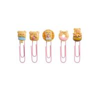 Back2Fun - Lot de 5 Trombones Ourson en 3D Pour Bureau, Trombones Amusants en Résine, Style Kawaii, Matériel Scolaire Pour la Rentrée
