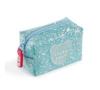 Back2Fun Monedero Purpurina Azul B2f, Accessoire de Voyage-Portefeuille Mixte Enfant, Bleu, 100 x 70 x 50 mm