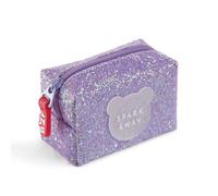 Back2Fun Monedero Purpurina Lila B2f, Accessoire de Voyage-Portefeuille Mixte Enfant, 100 x 70 x 50 mm