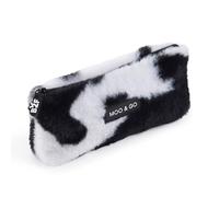 Back2Fun - Pochette en Peluche, Sac d'école avec Fermeture éclair et Tirette en Silicone, Multi-usages pour Les Fournitures Scolaires ou l'usage Quotidien, Le Maquillage ou Les Accessoires