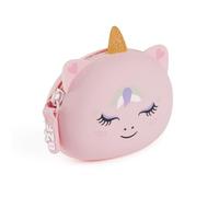 Back2Fun - Porte-Monnaie en Silicone Souple, Taille 9 x 7X 3,5 cm, Fermeture à glissière, Petit Porte-Monnaie, Conçu pour Les Petits Objets, Les Cadeaux ou l'école, Design Licorne