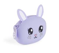Back2Fun - Porte-Monnaie en Silicone Souple, Taille 9 x 7X 3,5 cm, Fermeture à glissière, Petit Porte-Monnaie, Conçu pour Les Petits Objets, Les Cadeaux ou l'école, Design Lapin