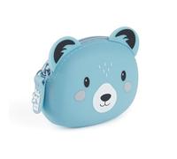 Back2Fun - Porte-Monnaie en Silicone Souple, Taille 9 x 7X 3,5 cm, Fermeture à glissière, Petit Porte-Monnaie, Conçu pour Les Petits Objets, Les Cadeaux ou l'école, Design Ours