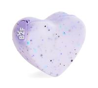 Back2Fun - Porte-Monnaie en Silicone translucide avec Effet Paillettes, Mini Trousse en Forme de cœur pour pièces de Monnaie, Billets et Petits Objets, Mauve