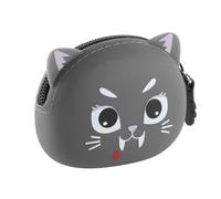 Back2Fun - Porte-Monnaie Enfant Glow en Silicone, Chaton, Halloween | Petit Étui, Brille dans le Noir, Toucher Doux, Fermeture Éclair avec Tirette, 90 x 70 x 35 mm, Terrific Monsters
