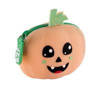 Back2Fun - Porte-Monnaie Enfant Glow en Silicone, Citrouille, Halloween | Petit Étui, Brille dans le Noir, Toucher Doux, Fermeture Éclair avec Tirette, 90 x 70 x 35 mm, Terrific Monsters
