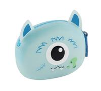 Back2Fun - Porte-Monnaie Enfant Glow en Silicone, Monstre, Halloween | Petit Étui, Brille dans le Noir, Toucher Doux, Fermeture Éclair avec Tirette, 90 x 70 x 35 mm, Terrific Monsters