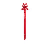 Back2Fun - Stylo à encre rouge, stylo en forme d'animal qui donne des pinces, pointe de 0,7 mm, comprend deux encres de rechange, idéal pour transporter dans la trousse scolaire lors de la rentrée