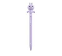 Back2Fun - Stylo à encre violette, stylo en forme d'animal qui donne des pinces, pointe de 0,7 mm, comprend deux encres de rechange, idéal pour transporter dans la trousse scolaire lors de la rentrée