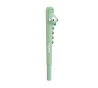 Back2Fun - Stylo pour enfants avec capuchon et motif hippocampe, Encre bleue 0,7 mm, Corps au toucher doux, Papeterie créative pour écrire, dessiner ou offrir, Fournitures scolaires, Crocodile vert
