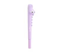 Back2Fun - Stylo pour enfants avec capuchon et motif hippocampe, Encre bleue 0,7 mm, Corps au toucher doux, Papeterie créative pour écrire, dessiner ou offrir, Fournitures scolaires, Crocodile mauve