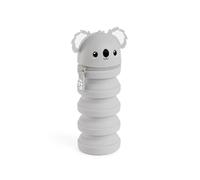 Back2Fun - Trousse Porte-gobelet 2 en 1 Extensible, Gris, ø65 x 185 mm, Koala