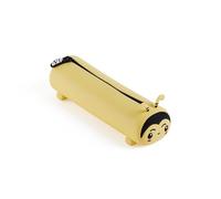 Back2Fun - Trousse Scolaire Plate, Étui Scolaire à Un Compartiment, Porte-Tout en Silicone Souple, Fermeture éclair, Design d’Animaux en Relief, Matériel Scolaire Amusant pour la rentrée, Abeille