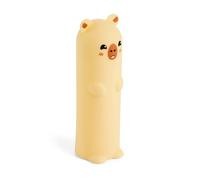 Back2Fun - Trousse scolaire qui brille dans le noir, trousse en silicone souple de Ø65 x 19 cm, fermeture éclair arrière, style Kawaii pour la rentrée scolaire, Capibara