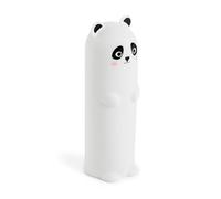 Back2Fun - Trousse Scolaire Qui Brille Dans le Noir, Trousse en Silicone Souple de Ø65 x 190 mm, Fermeture Éclair Arrière, Style Kawaii Pour la Rentrée Scolaire, Panda