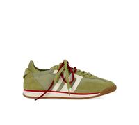 BACK 70 baskets femme Rocket vert olive nylon daim double lacets