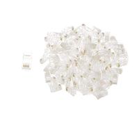 Backbayia 100Pcs Modulaire Adaptateur Modular Plug Adapter Connecteur Réseau UTP/Connecteur Prise Reseau Fiche