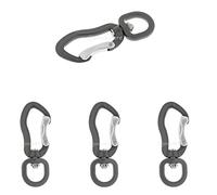 Backbayia 4Pcs 400KG Pivotant Mousqueton d'escalade Crochet Alpinisme Crochet Suspension