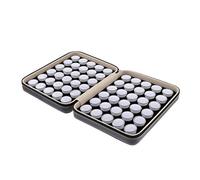 Backbayia Boîte à Bijoux Ronde Plateaux de Bracelet Porte-Bijoux Bagues Montre Voyage Organiseur Portable (Blanc)