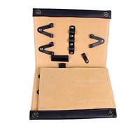 Backbayia Ciseaux de Coiffure Sac à Main Peigne Organisateur Sacoche Rangement en Cuir Artificiel étui de Maquillage (Noir)