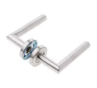 Backbayia Garniture de poignée de porte Serrure à Levier Verrou à Visser Verrouillage à Crochet (Acier Inoxydable 201)