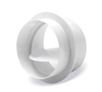 BackDraft Dogueur Blocker Bloqueur Air Way Flow Stopper Shopper Connecteur Connecteur Connecteur Backflow Foder pour une ventilation sécurisée blanc 100mm