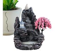 Backflow Incense Burner - Creative Resin Ornament Incense Burner | Incenses Burners for Living Room, Study Rooms, Tea Room, Bathroom | Incenses Fountain Burners Holder