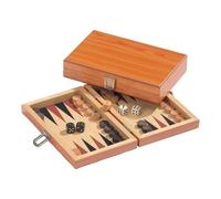 Backgammon - Jeu de Voyage - Coffre - Alvertos - Bois - Mini