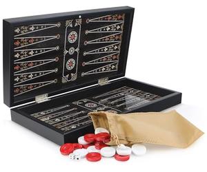 Backgammon oriental TAVLA XL marqueterie Ottoman INCI