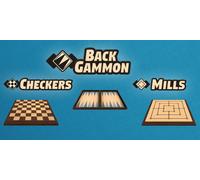 Backgammon plus Checkers plus Mills (PC)