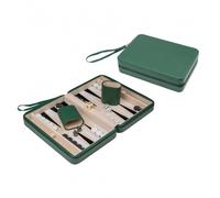 Backgammon Thasos - Voyage - Cuir Synthétique - Magnétique - Avec Poignée