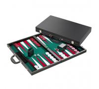 Philos-Spiele Jeu de backgammon Tournament 54x32 cm Vert