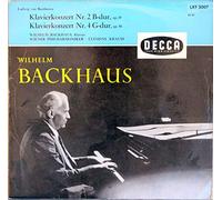 Backhaus - Beethoven Klavierkonzert Nr. 1 C-dur und Nr. 2 B-dur. Wilhelm Backhaus. Wiener Philharmoniker. Vinyl LP.