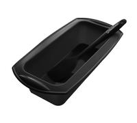 Backhaus FlexBake Moule à Cake Silicone 22 cm avec Spatule Maryse - Antiadhésif, Sans BPA, Silicone Platinium 100%, Idéal Gâteau et Pain Maison - Compatible Four, Lave-Vaisselle - Noir