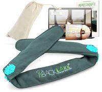 BACKLAXX® Bandeau d'Acupression 230 Picots, Bandeau Tête Acupuncture & Sac | Bandeau acupression 70x6x2 cm, réglable par velcro (tour de tête 51 à 58 cm), demi-lin & coton, sac inclus
