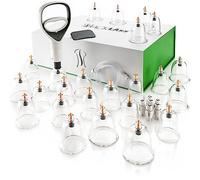 BACKLAXX® Kit Ventouses Massage 24 Verres avec Pompe à Vide, Cupping Set