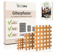 BACKLAXX® Pansements Grille Lot de 140, Cross Tape Acupuncture type abc