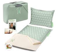 BACKLAxx ® tapis acupression - tapis massage pour la détente du dos, de la nuque et des épaules - tapis d acupression contre les tensions - tapis de massage avec coussin, tissu et sac