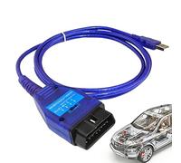 backlight Diagnostic Voiture - Adaptateur câble Scanner | Outil Lecteur Diagnostic OBD2 USB 409 KKL pour la lumière du Moteur contrôle