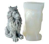 backlight Moule à Bougie Lion - Moule en Silicone pour Lion | Moule Fabrication Savon à Bougie pour la Fabrication Bougies à Faire soi-même Savon Artisanal Plâtre