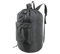 Backpack à linge d'université - sac de panier étanche pliable avec poches, sac à linge lourd | Solution de stockage de dortoirs avec bretelles pour vêtements sales, voyages, camping et usage quotidien