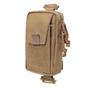 Backpack Attachment Pouch, Multi-Purpose Nylon Shoulder Strap Organizer Pocket with Zipper, Water-Resistant Add-on Accessory Bag for Hiking Gear, Hunting Equipment, Travel Tools, Outdoor