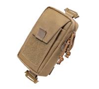 Backpack Attachment Pouch, Nylon Shoulder Strap Zipper Pocket, Multi-Purpose Add-on Bag for Hunting, Camping, Hiking, Tacticals Or Outdoor Travel Gear Storage, 1 Piece