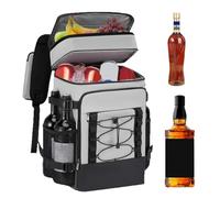Backpack Cooler, Large Capacity Portable Ice Chest Backpacks, Oxford Cloth Reusable Portable Soft Ice Box Tote Cooling Bag for Camping Travel Hiking Beach Picnic School Lunch Work Outdoor, 40x28x22cm