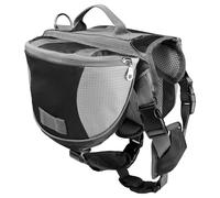 Backpack For Dogs - Oxford, Pet Harness Breathable Design | Adjustable Fit Side Pockets, Hiking Travel Bag For Walking, Camping, Outdoor Adventures, Overnight Trips, Car, Airplane, Airport, Shopping